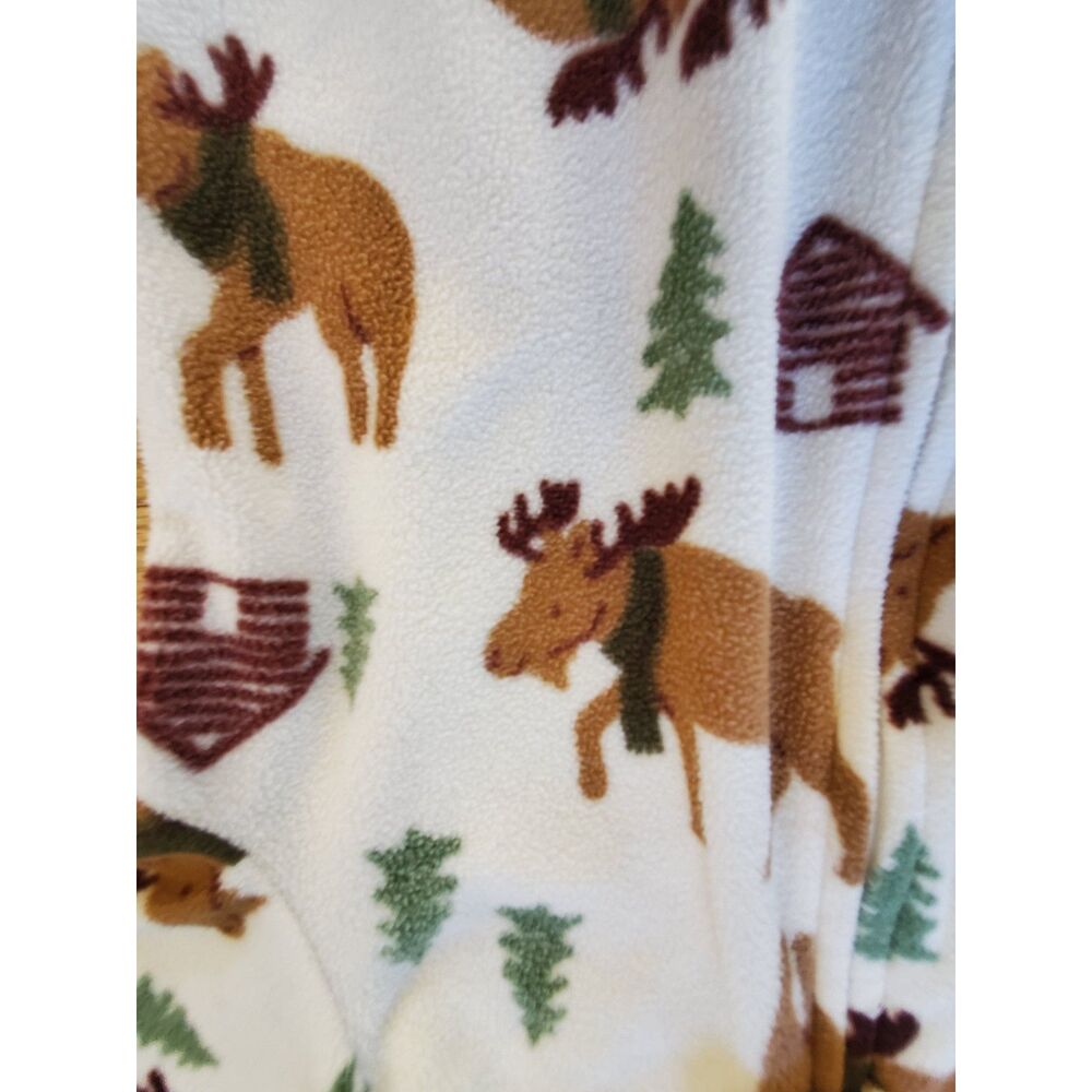 Just One You by Carter's 3T Flannel One Piece Footed Pajama VGUC - Picture 4 of 6